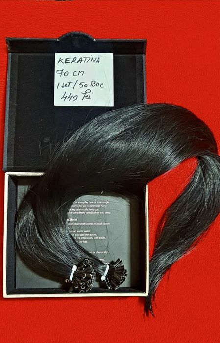 Extensii Par Natural, Keratina, 70cm