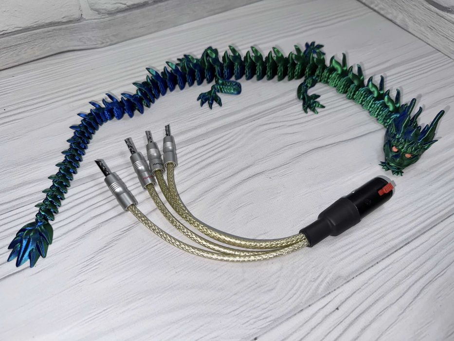 Персонализиран (custom) адаптер 6.3 мм жак към терминали за тонколони (Furutech / Silent Wire)