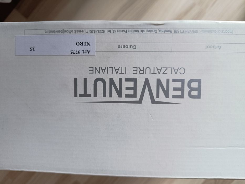 Cizme din piele Benvenuti măsură 35