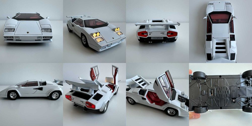 Machete auto Lamborghini Veneno Countach Huracan STO, McLaren, Nissan, McLaren, Ford 1/24