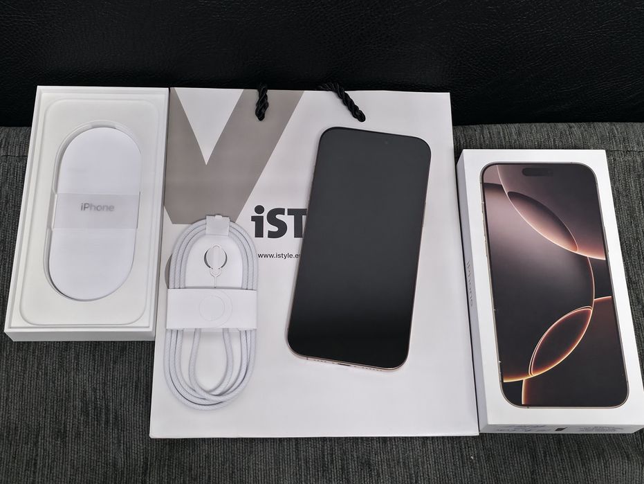 КАТО НОВ 512GB iPhone 16 Pro Max iStyle Гаранция 2027г. Desert