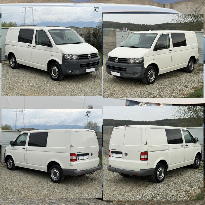 Volkswagen Transporter T5 - Facelift - Lung / Scurt - 3 L + Marfa - 2.0 TDI - Euro 5 - Navigatie - A/C - Senzori parcare -Pilot automat -Computer bord