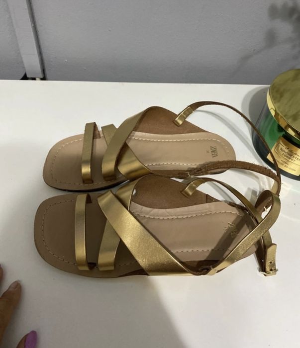 Vand sandale Zara piele naturală 35