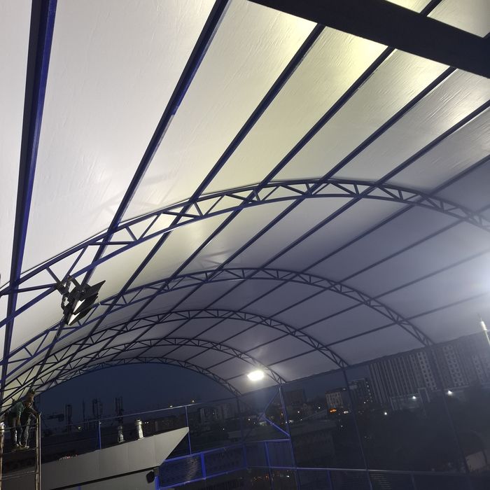 Тент, баннер  Соя сетка установка