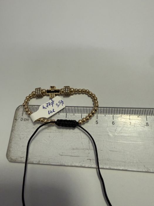 Bratara cu bilute si cruciulita (vl) star amanet