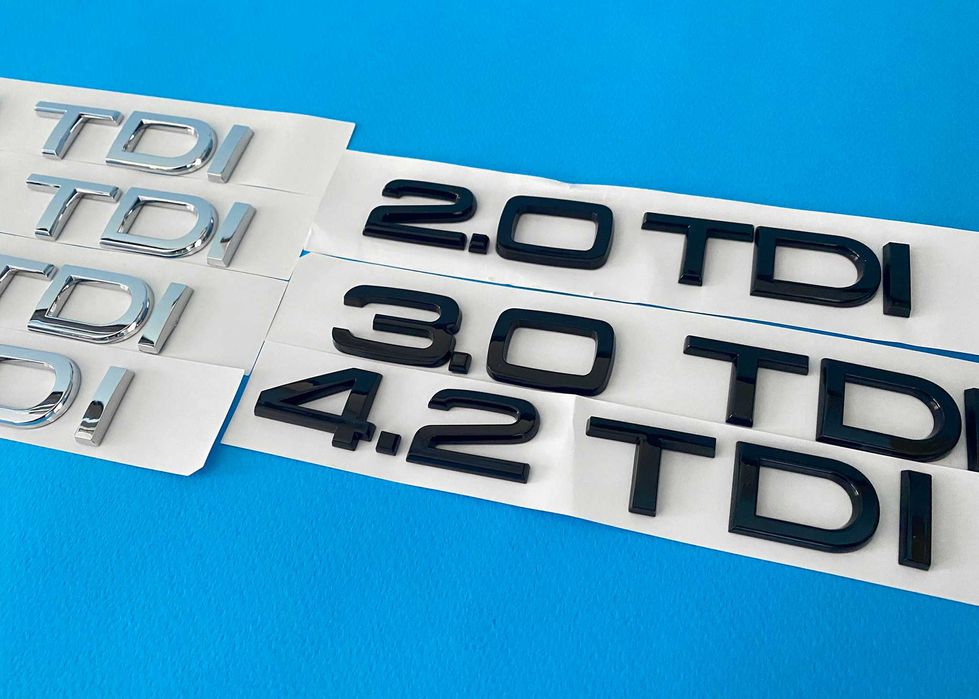 Ауди надпис, Audi, емблема, букви 1.9tdi, 2.0tdi, 3.0tdi, a4, a6, a3,