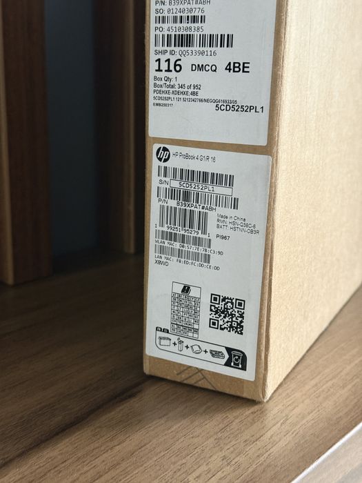 Laptop HP Probook 4 G1iR 16 - Intel Core 5 120U - 512/16GB - Nou