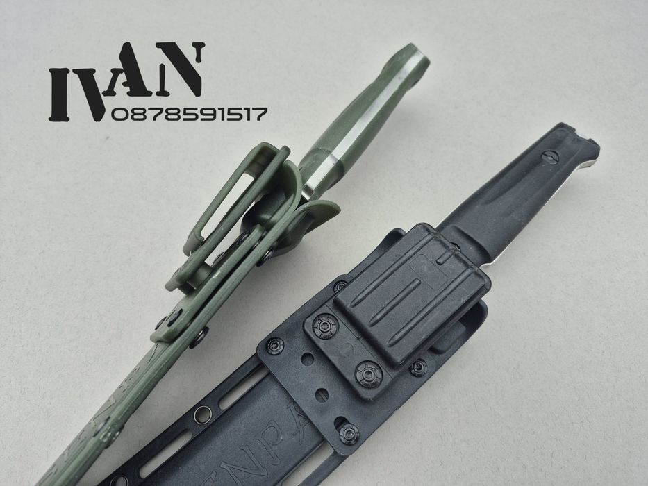 Руски тактически нож Kizlyar Supreme Senpai (черен и зелен)Кизляр