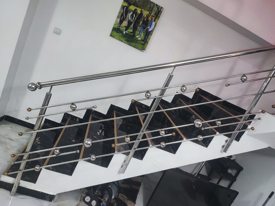 Balustrada inxo si fier