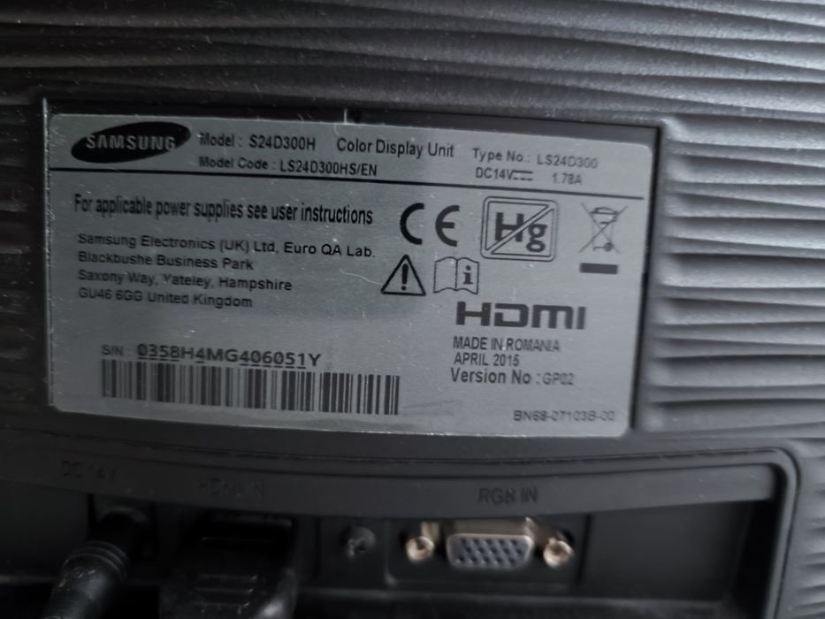 Monitor Samsung LS24D300