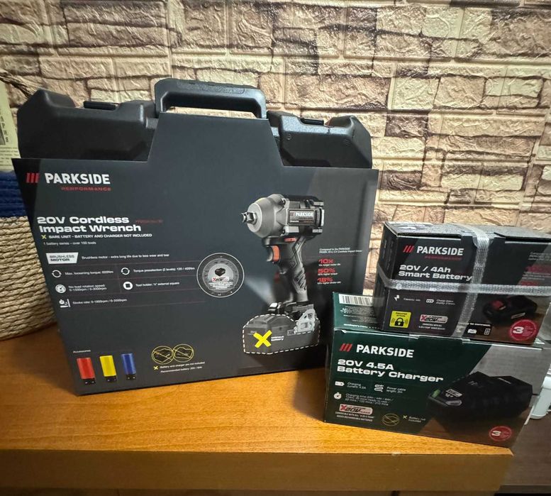 *НОВО!* - Ударен гайковерт Parkside Performance 1/2" PPDSSA 20-Li B2