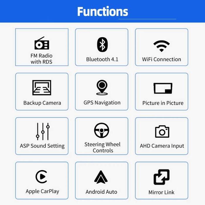 VW Transporter T6 2016-2019 9” 2-DIN с Android 14, 4/64GB, CarPlay и Android Auto, RDS