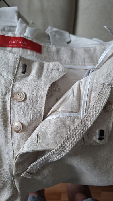 Льняные брюки от Zara Man