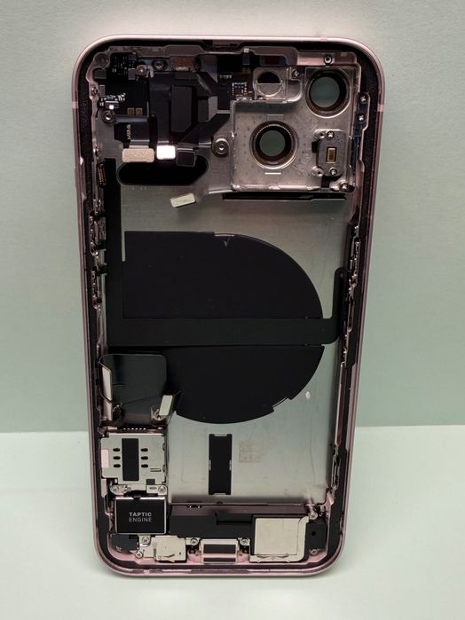 Carcasa iPhone 13 Pink Rose originala capac spate sticla swap