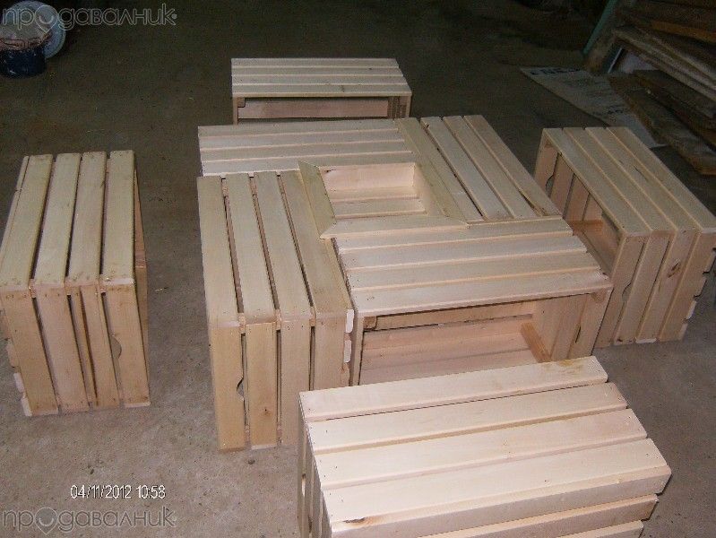 Дървени щайги за обзавеждане - Различни Размери