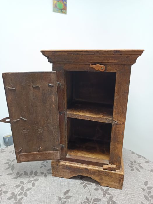 Noptiera lemn de tek, vintage