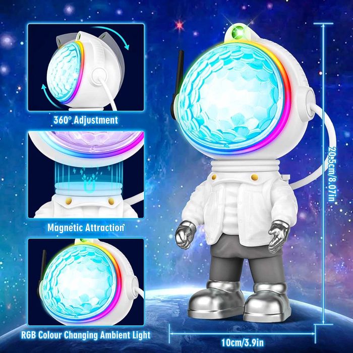 LBSTP Astronaut Galaxy Star Projector Light