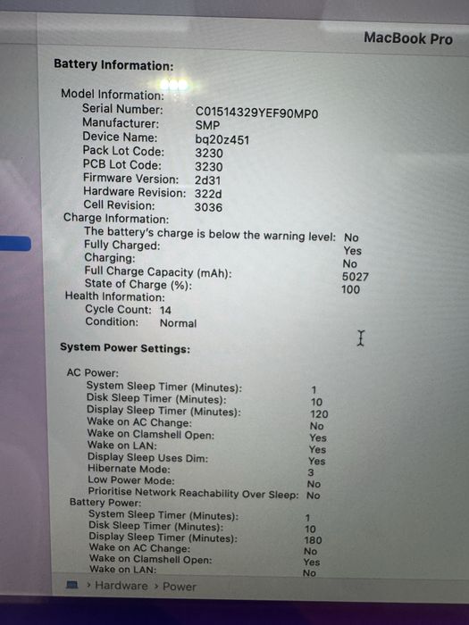 MacBook Pro 13” 2020 (i5)