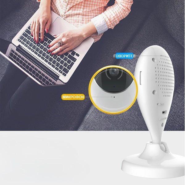 WIFI/IP охранителна камера HD 720P, нощно виждане и детектор  /SMK005/