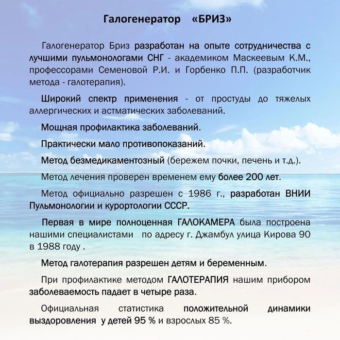 Галогенератор "BRIZ" Premium