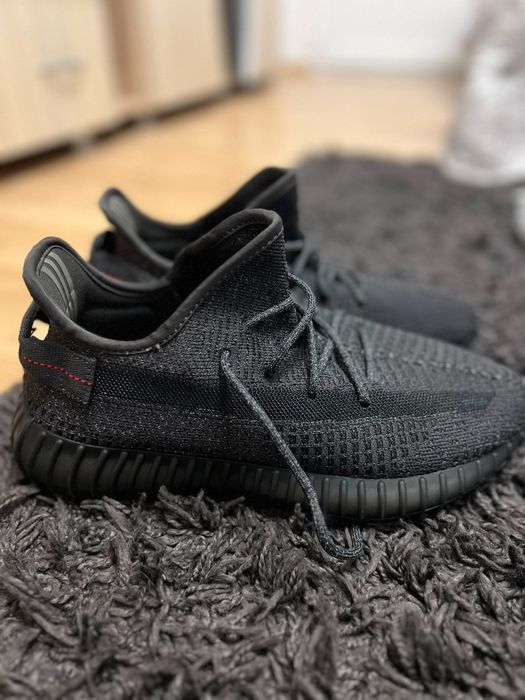 Yeezy 350 black reflective