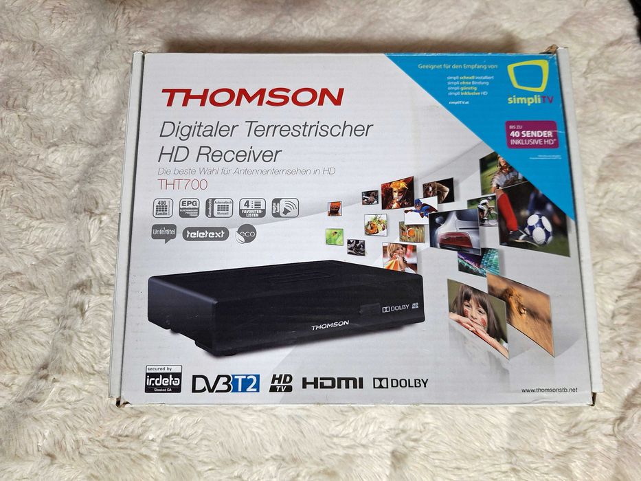 camping Receptor Digital Terestru DVB-T2 Thomson Programe Tv la liber