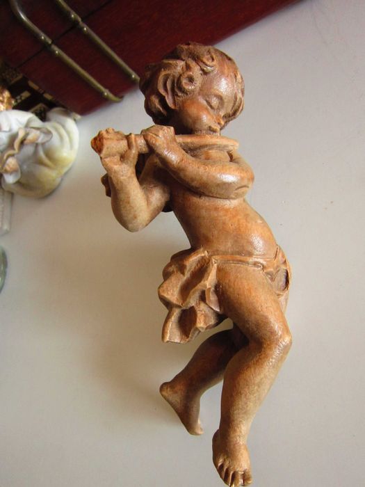 cadou rar Craciun Ingeras pazitor cu flaut  Germania 1950