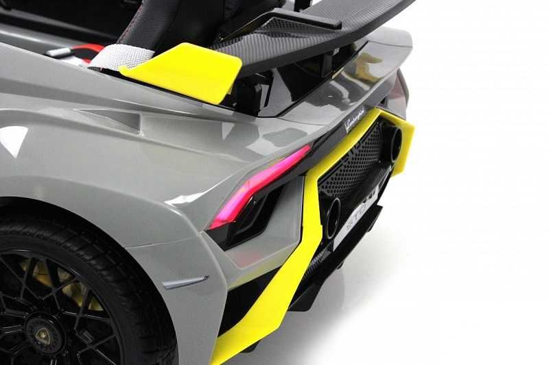 Masinuta electrica copii Lamborghini Huracan Silver cu telecomanda 12v