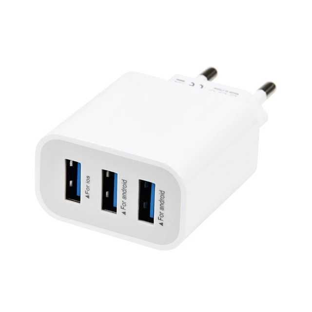 3.1A зарядно/адаптер с 3 USB порта за БЪРЗО ЗАРЕЖДАНЕ/ fast CHARGER