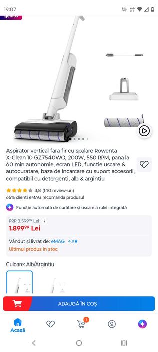 Aspirator Rowenta X-Clean10