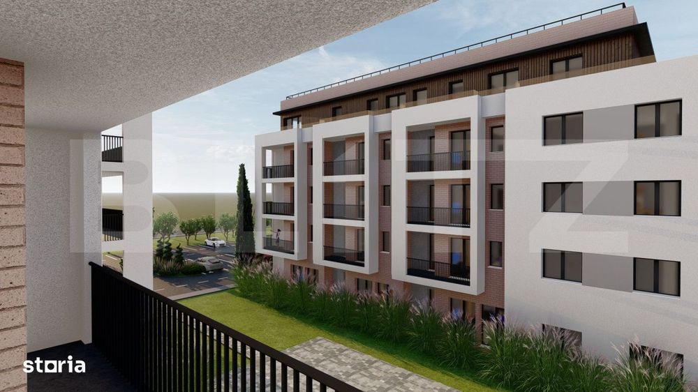Apartament complex Green Residence Vest, 37 mp, loc de parcare inclus,