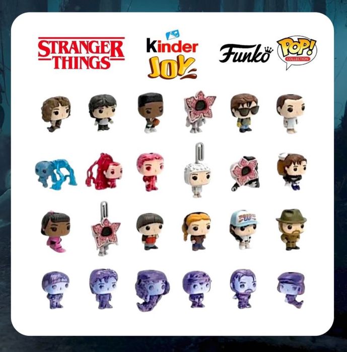 Цялата колекция от 24 фигурки Kinder Joy x Stranger Things