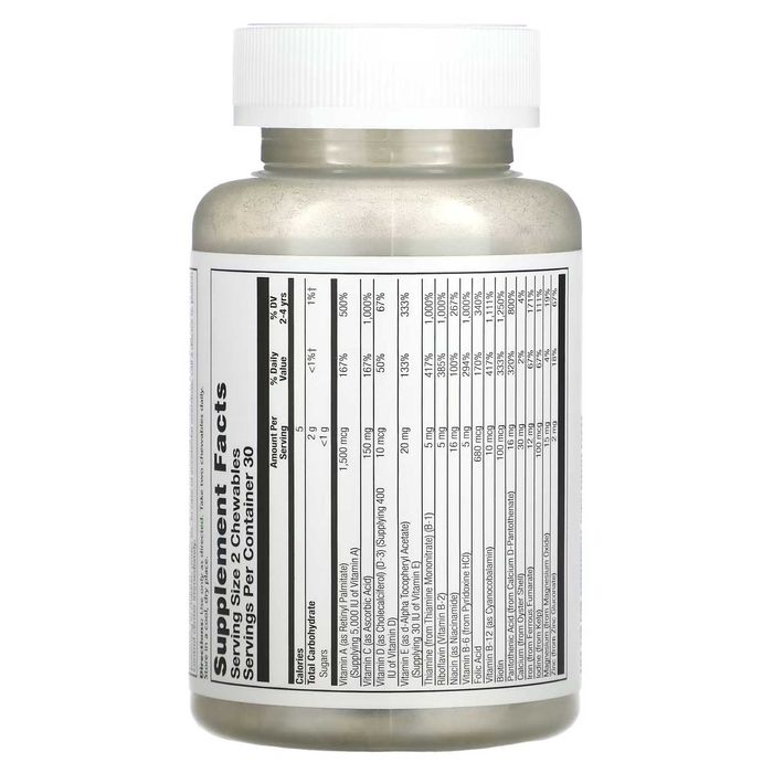 Витамины и минералы для детей из Америки Solaray 60 таб