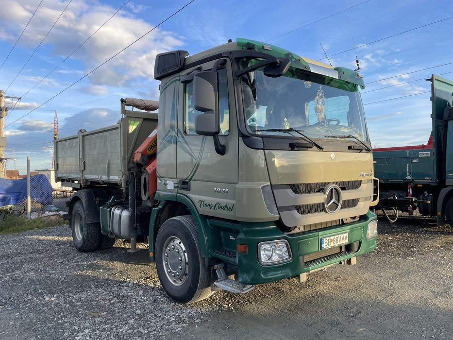 Mercedes Arocs(Actros) 3251 8x4 basculabil macara  palfinger liebherr 1040