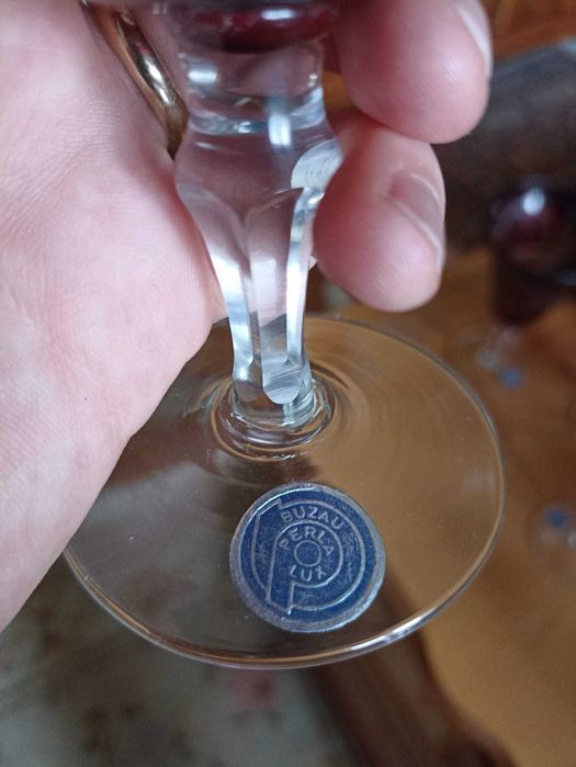 Set pahare cu decantor - cristal Bohemia