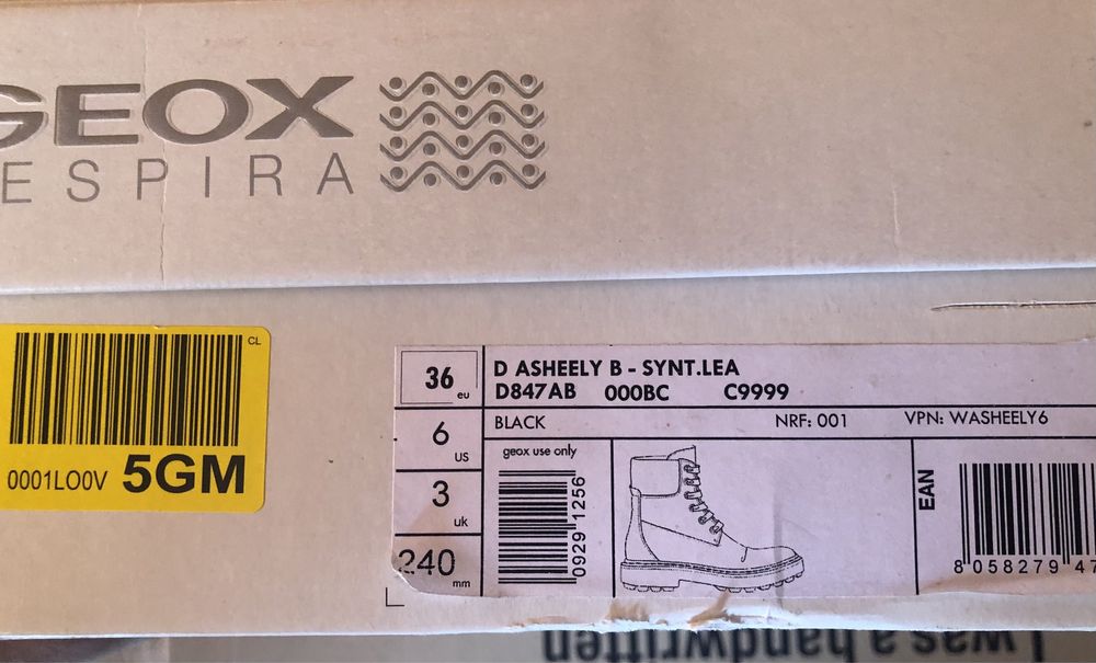 GEOX Women's Asheely B Boots ОРИГИНАЛНИ дамски боти - 37/24см