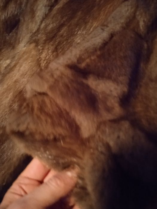 Haine de blană naturală midi