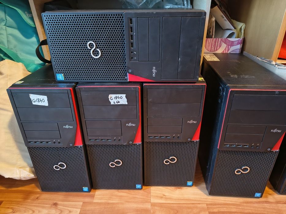 Vând lot 5 bucati PC Calculatoare Fujitsu P720,4 GB DDR3, Intel Celeron 1840 , fără unitate de stocare