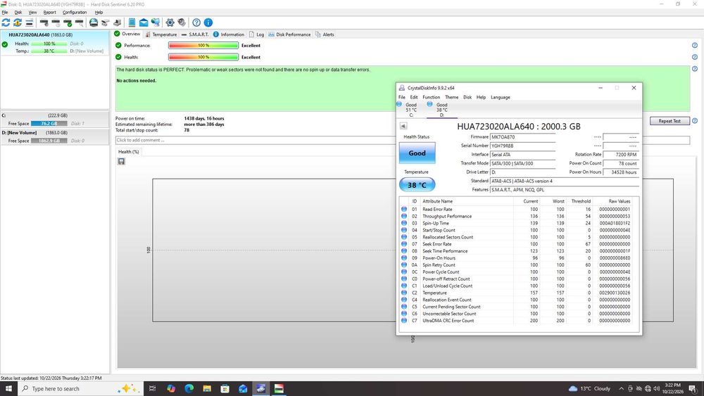 Hard-disk 2TB Hitachi SATA2