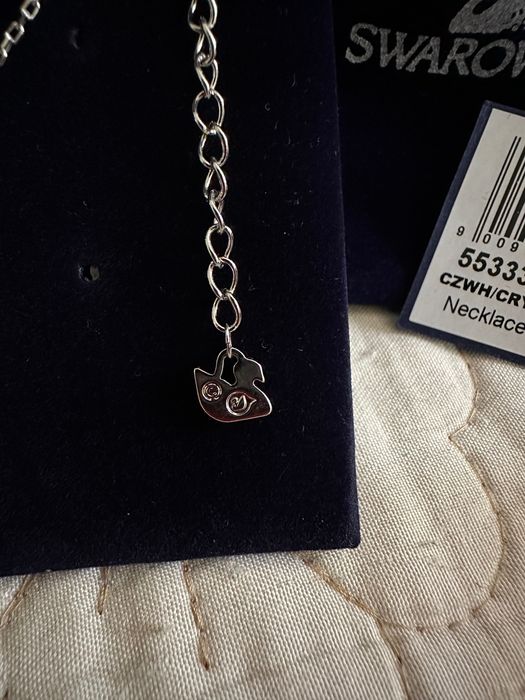 Колие лебед Сваровски - син камък