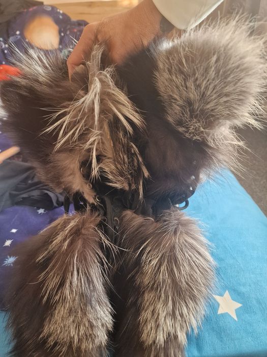 Обувки с лисица естествена кожа