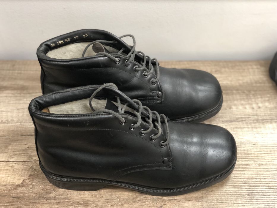 Черни офицерски боти - кубинки, номер 42-43, БНА, естествена кожа