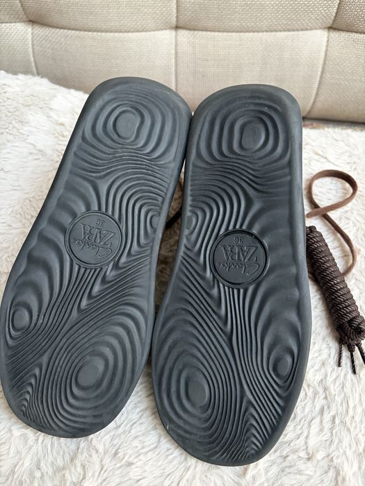 CLARKS × ZARA детски боти №36 – естествена кожа – кафяви, размер EU 36.