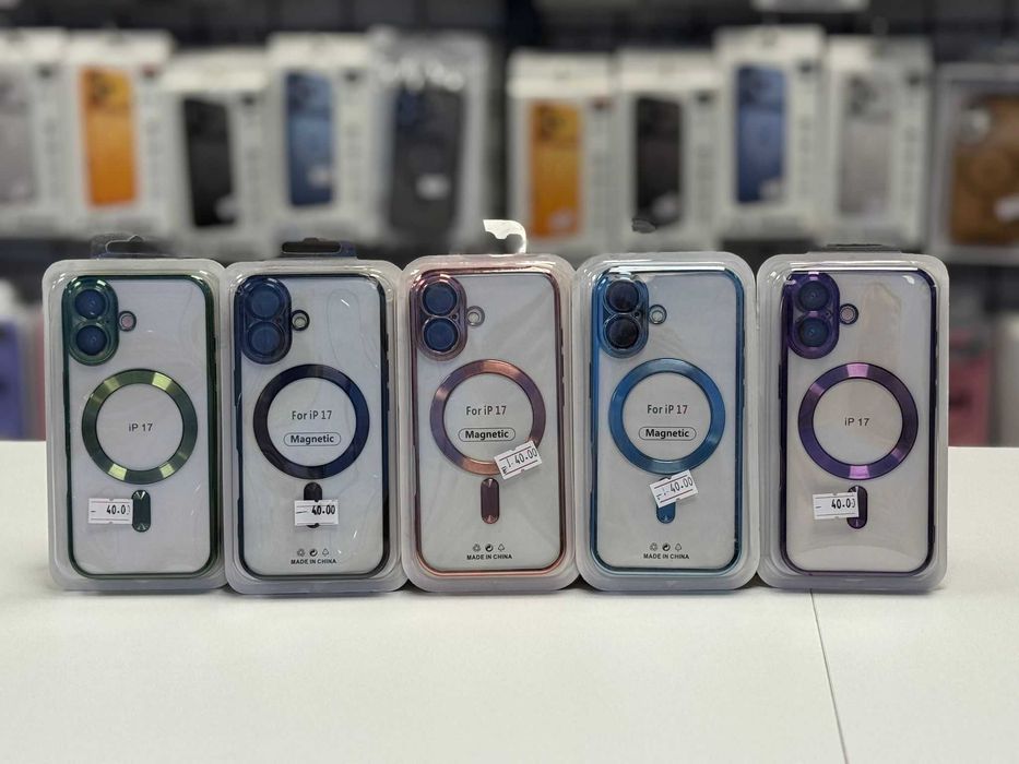 Husa TPU Luxury MagSafe , folie, cablu, încărcător iPhone 17