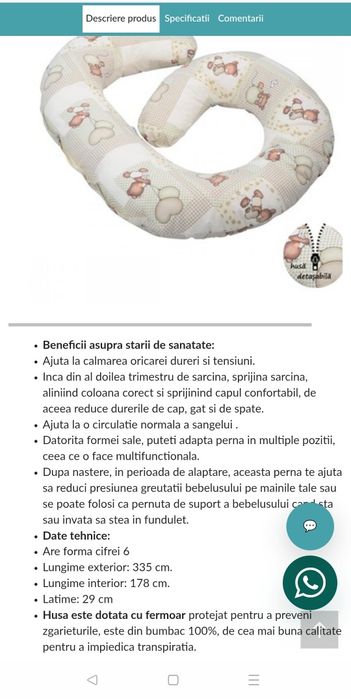 Perna gravide și suport antirostogolire