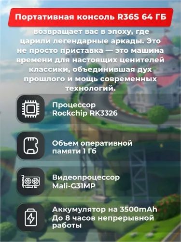 Игровая приставка R36S 64 GB