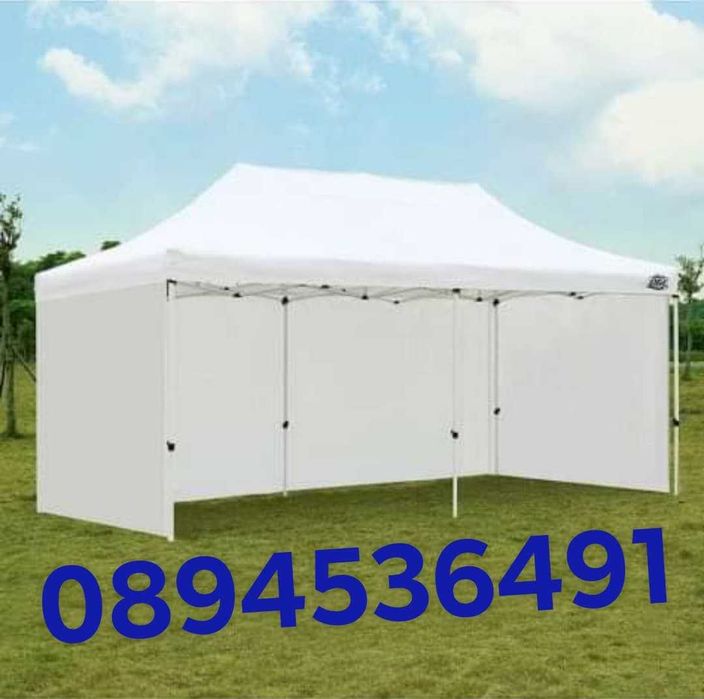 Сгъваеми метални шатри 2х2 2,4×2,4, 3×2 3×3 2х4 3×4,5 3×6м Цена106,96€