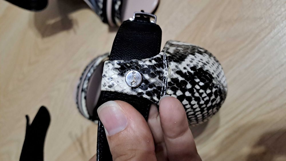 Дамски сандали Dune London - 37, змийски детайл