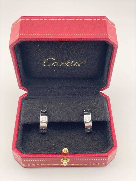 Серьги Cartier Love White Gold