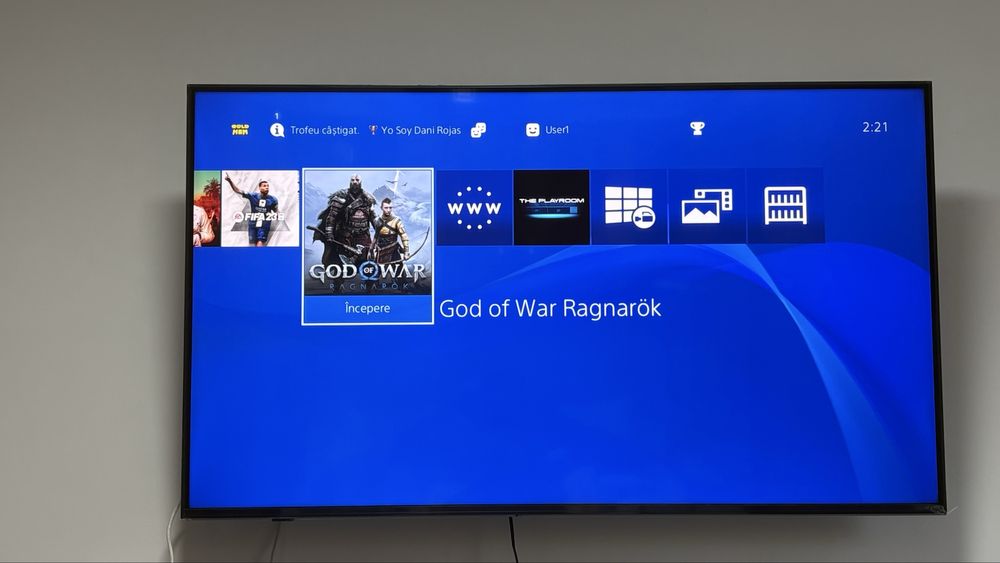 Consola PS4 Modata-God Of War-FarCry-Minecraft-Fifa23-2Controller-BUN